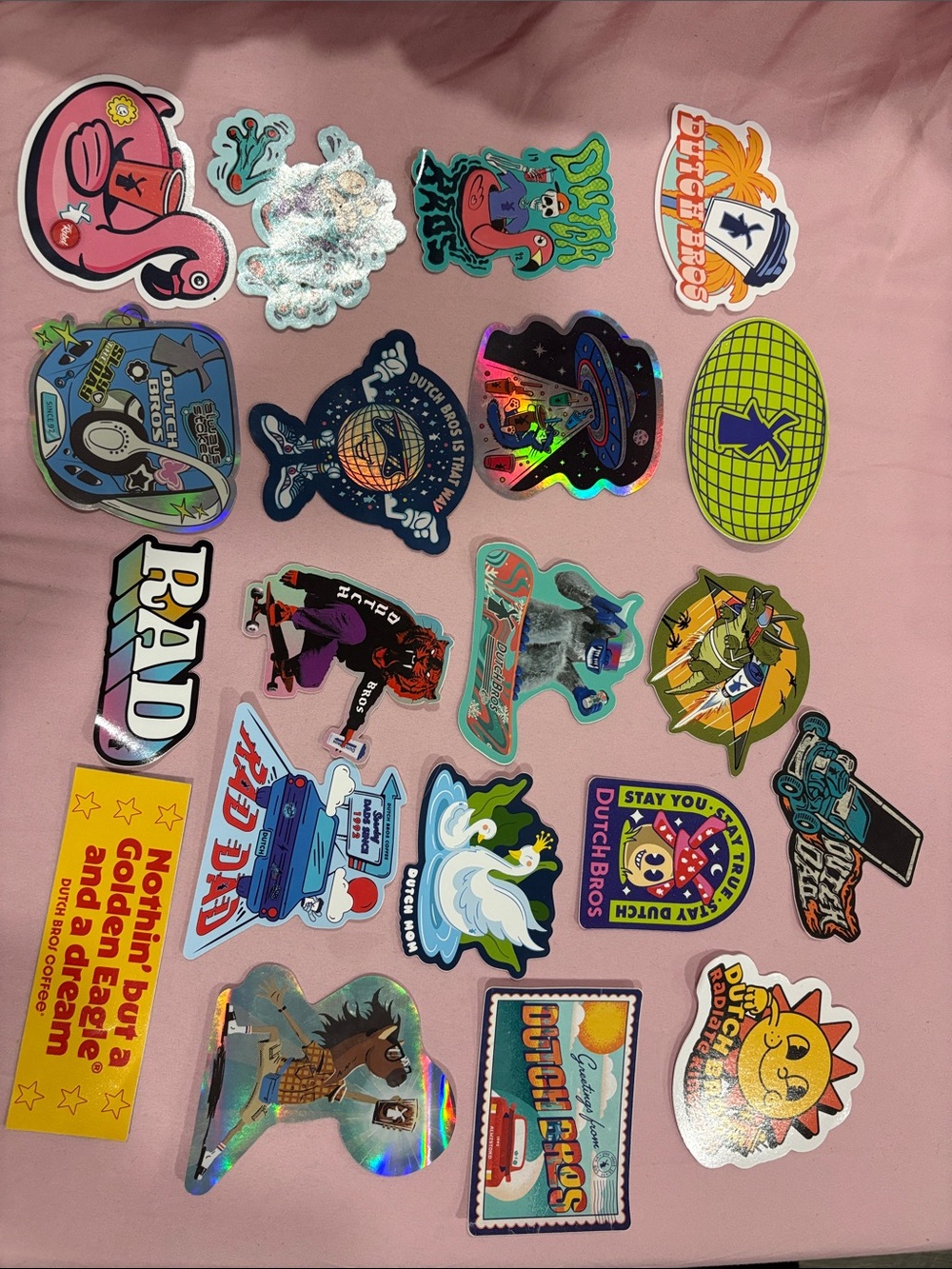 Dutch Bros 20 sticker pack